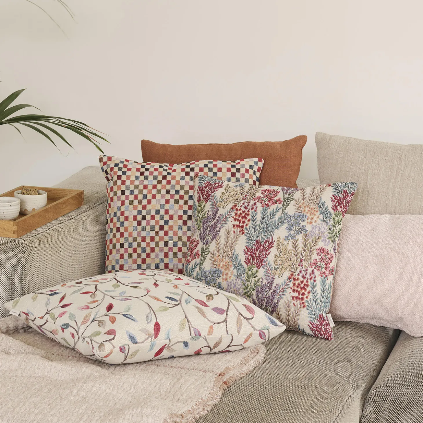 Jardin pude, multi colour