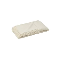 Julia uldplaid, ivory