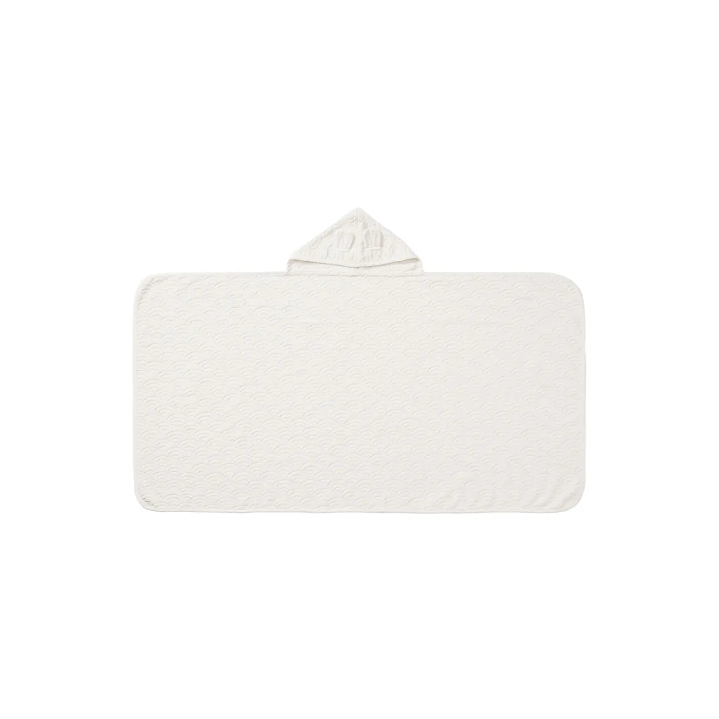 Junior håndklæde med hætte og ører, off-white