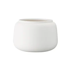 Klassisk vase bred lille, hvid