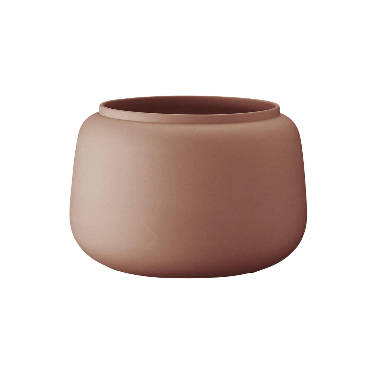 Klassisk vase bred stor, terracotta