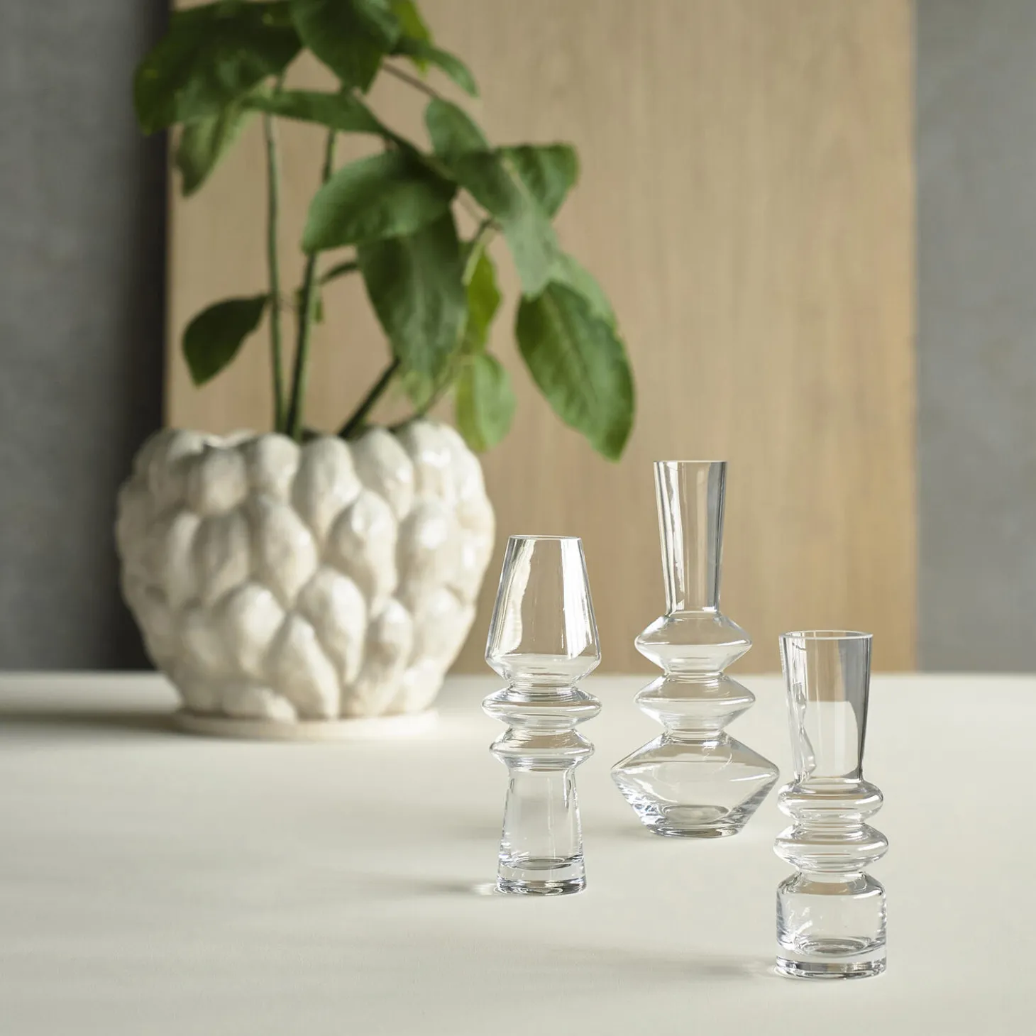 Klast vase/skjuler, offwhite