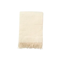 Knut uld plaid, natural