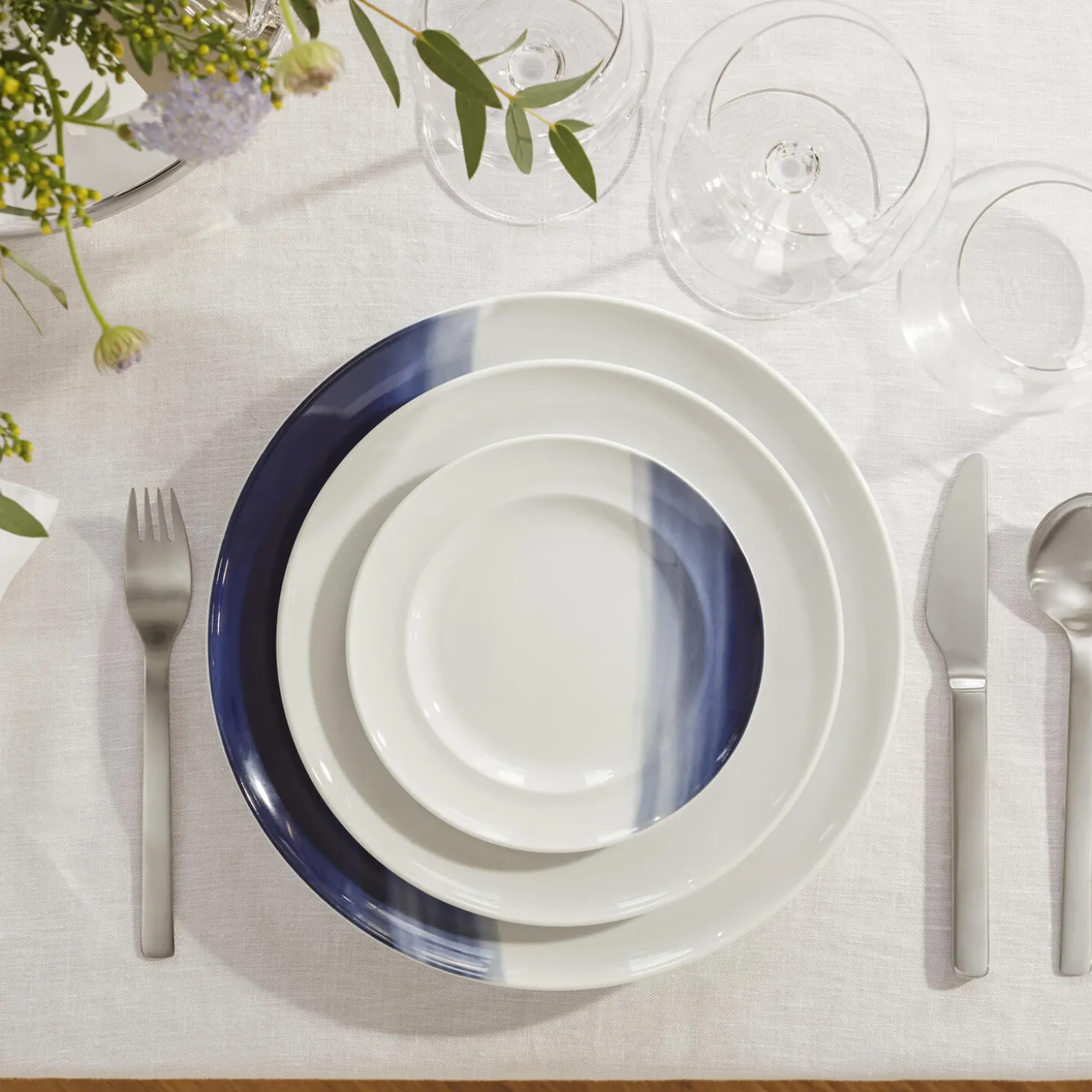 KOPPEL sidetallerken 16 cm, blå nuancer