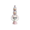 Lady with hat Vase, pink