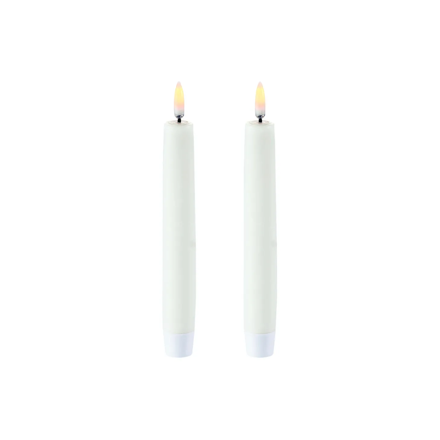 LED Classic Taper Candle 15 cm 2 pcs, nordic white
