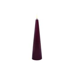 LED cone candle, wine red