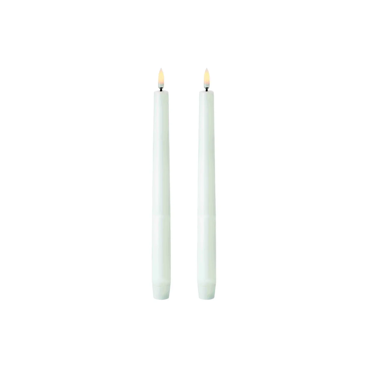 LED Mini Taper Candle 25 cm 2 pcs, nordic white