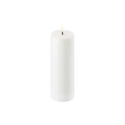 LED Pillar Candle 15 cm, nordic white