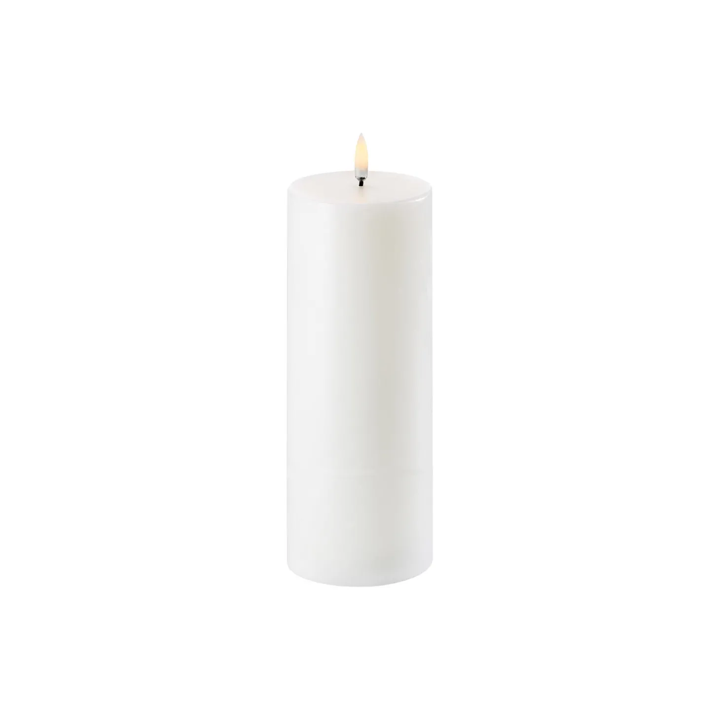 LED Pillar Candle 10 cm, nordic white
