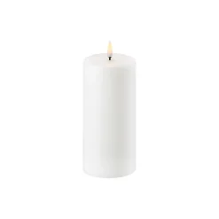 LED Pillar Candle 10 cm, nordic white
