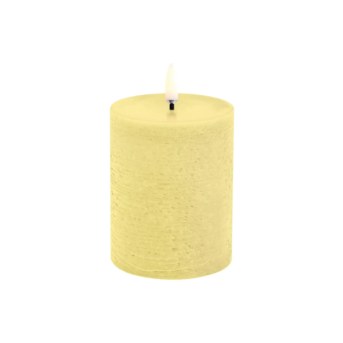 LED Pillar Candle 10 cm, wheat yellow