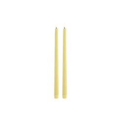 LED Slim Taper Candle 32 cm 2 pcs, wheat yellow