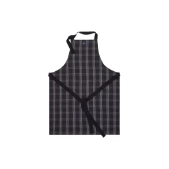 Linen/Cotton Apron, black/white