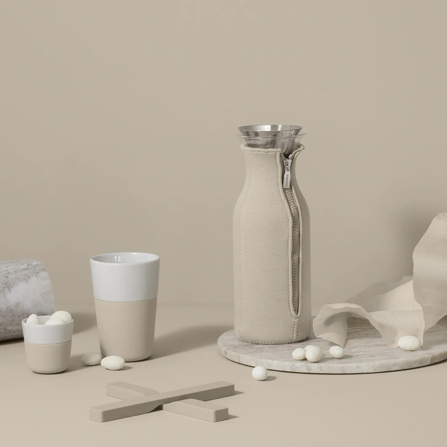 Magnetisk bordskåner, pearl beige
