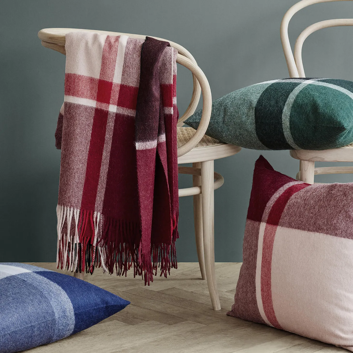 Manhattan plaid, bordeaux/red