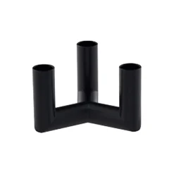 Matrix Mini Taper Candleholder 3 Arm, matte black