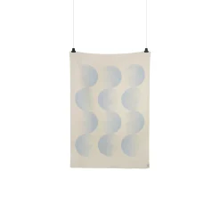MOON Throw, crescent blue