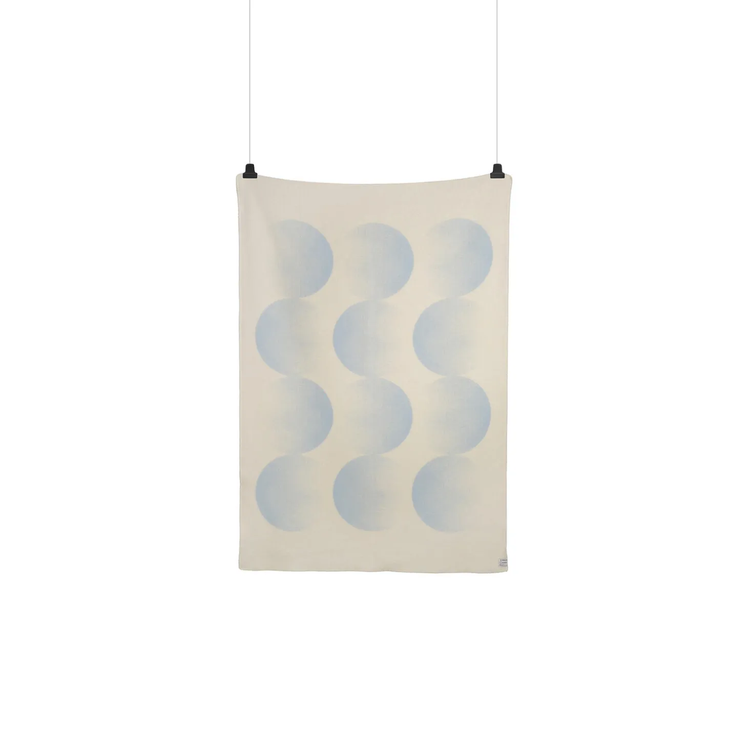 MOON Throw, crescent blue