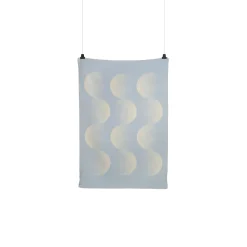 MOON Throw, crescent blue