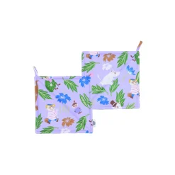 Mumi Grydelapper 2 stk., lilla
