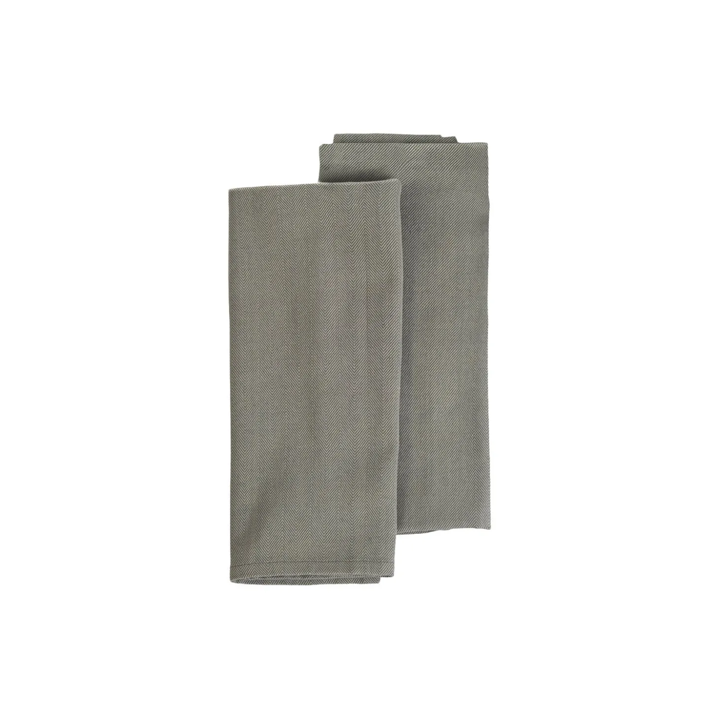 Napkin Herringbone twill 2 stk., grey