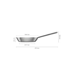Norden Steel stegepande ubelagt Ø 24 cm