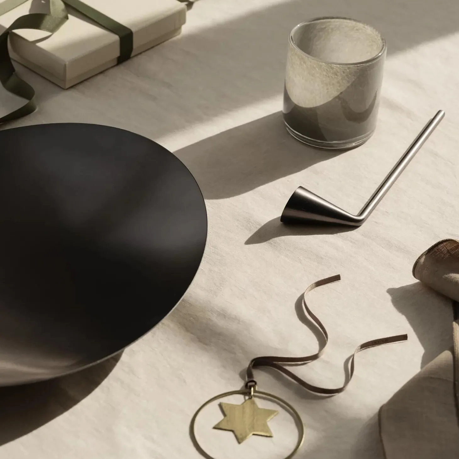 NOX Candle Snuffer, burned metal