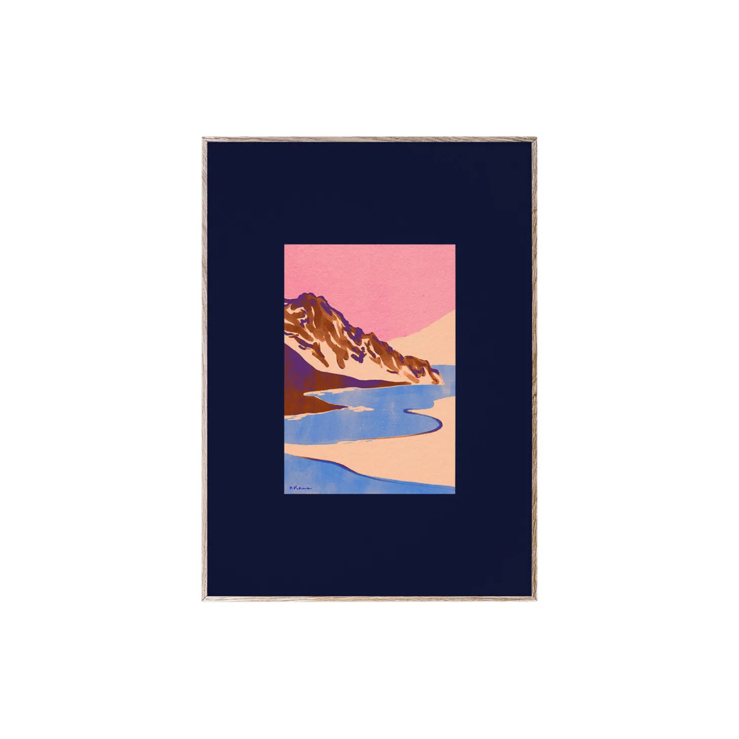 Orange Landscape poster