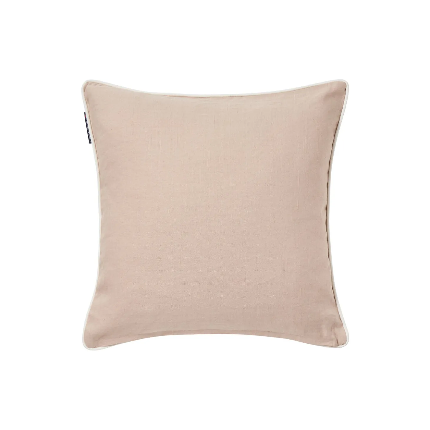 Original Logo Linen/Cotton Cushion Cover, beige/white