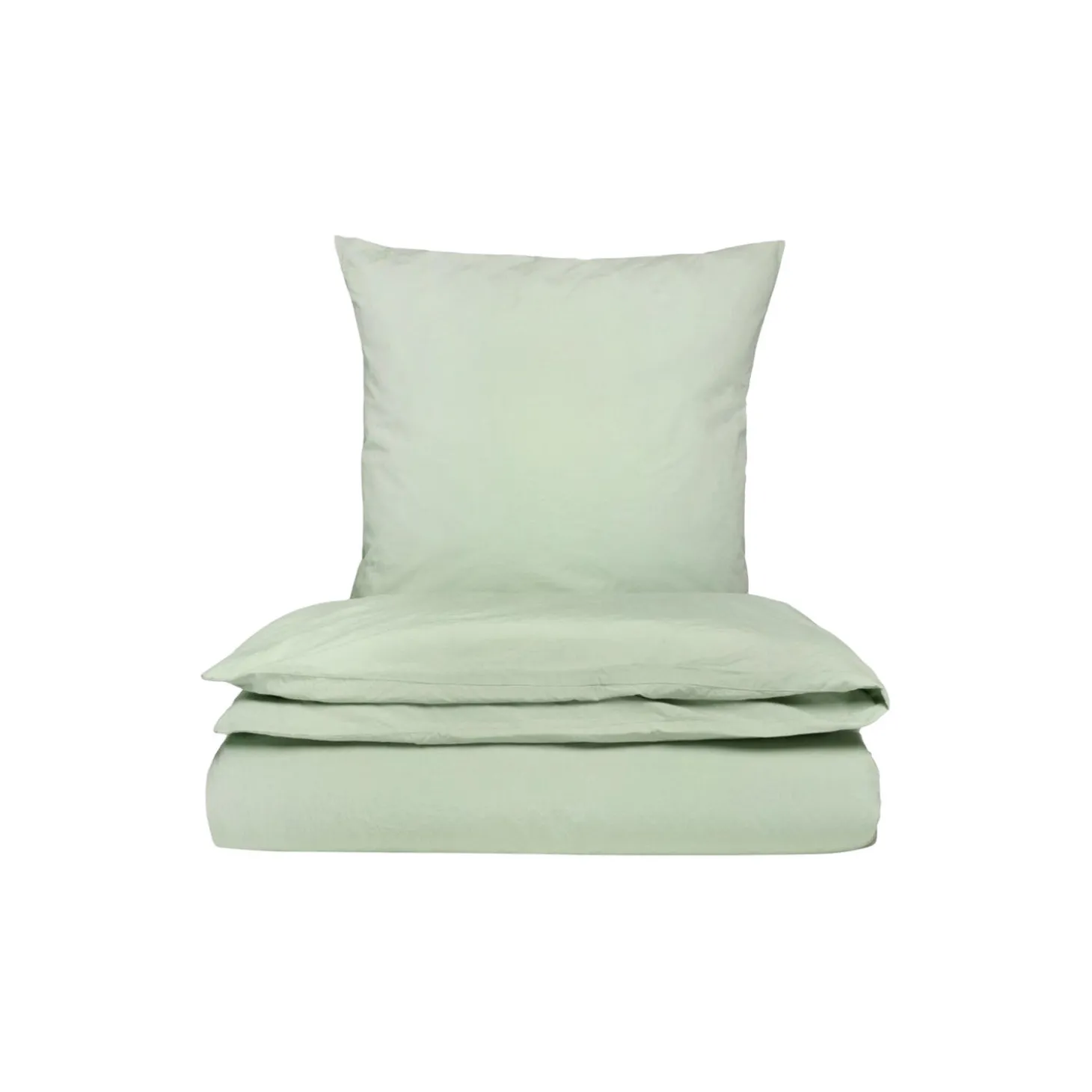 Percale sengesæt, grøn