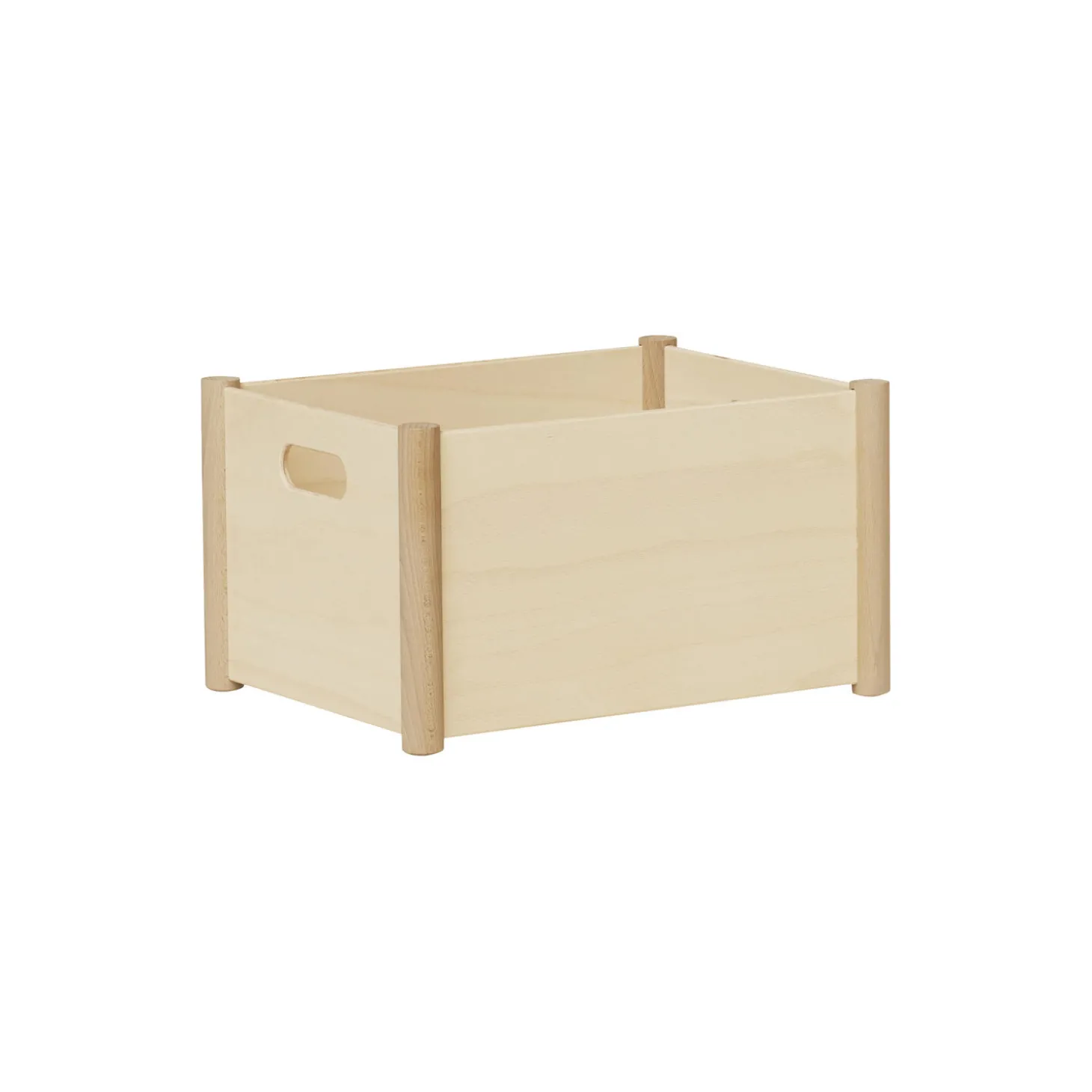 Pillar Storage Box, beech