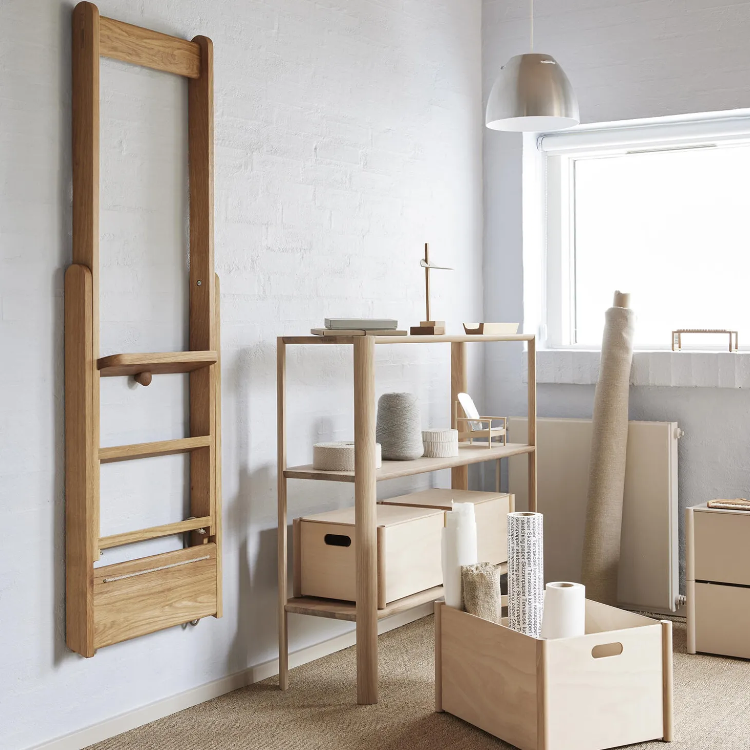 Pillar Storage Box Lid, beech