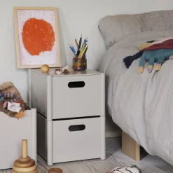 Pillar Storage Box, warm grey