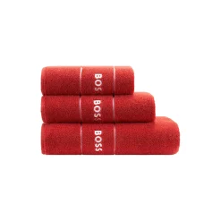 Plain bademåtte, red