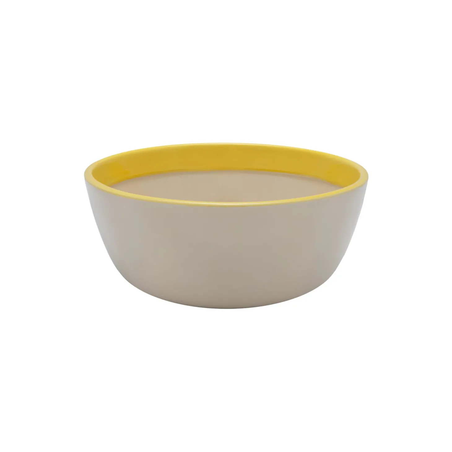 Play skål Ø 19 cm, beige/gul