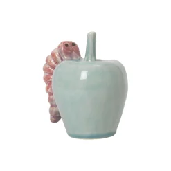 Poppery æble med larve, mint/pink