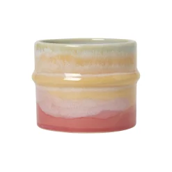 Poppery krus, pink/mint/gul