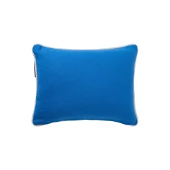 Pude i økologisk bomuldslærred med marineliv, blue/white