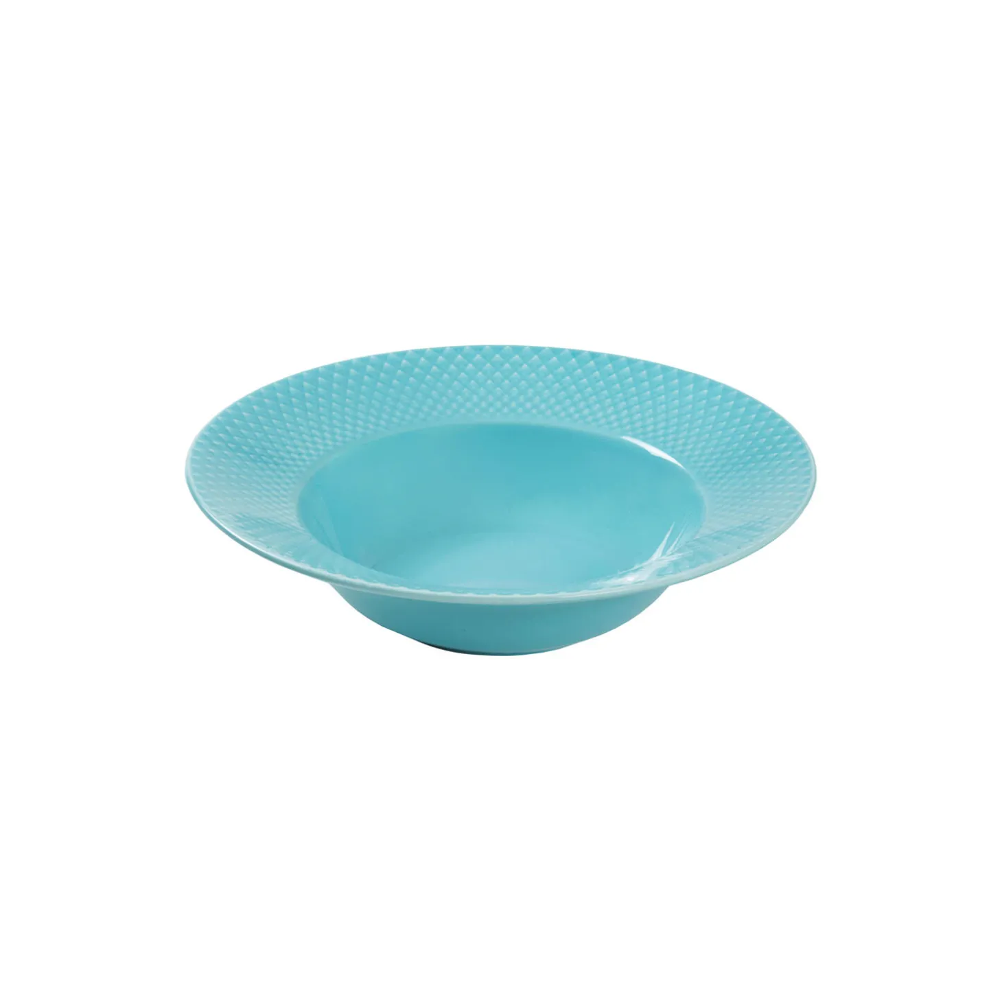 Rhombe Color dyb tallerken Ø 24,5 cm, turkis