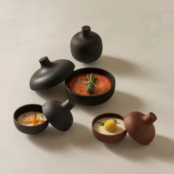 Sand Secrets Small Bowl, black clay