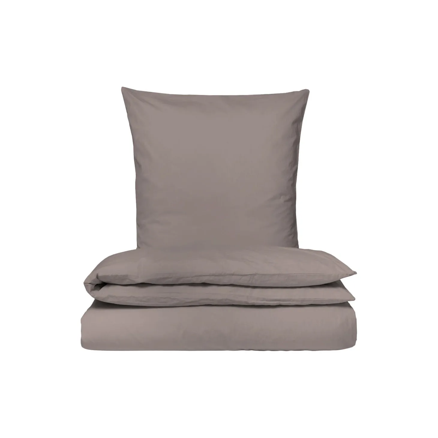Satin sengesæt, brun