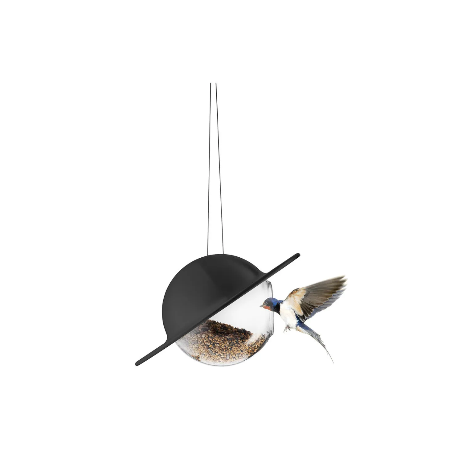 Saturn Fuglefoderkugle, black