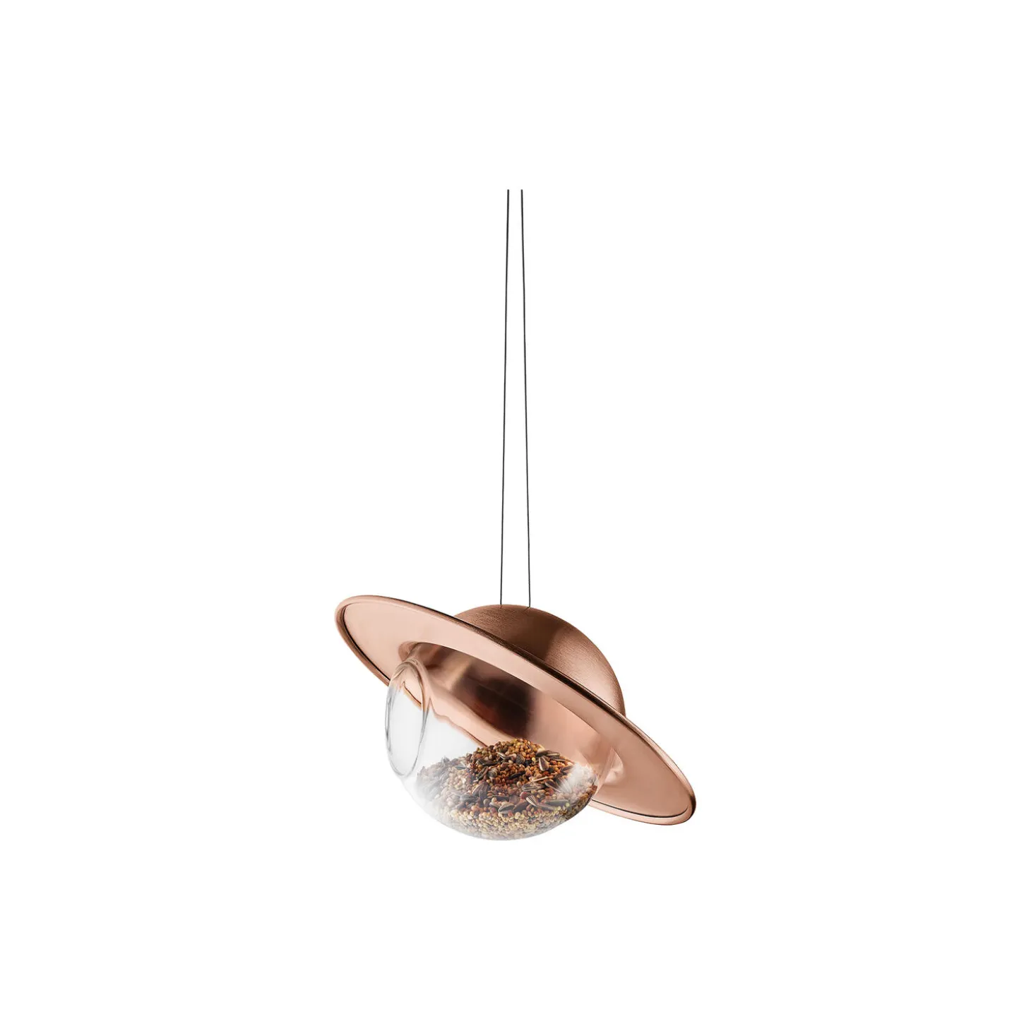 Saturn Fuglefoderkugle, kobber