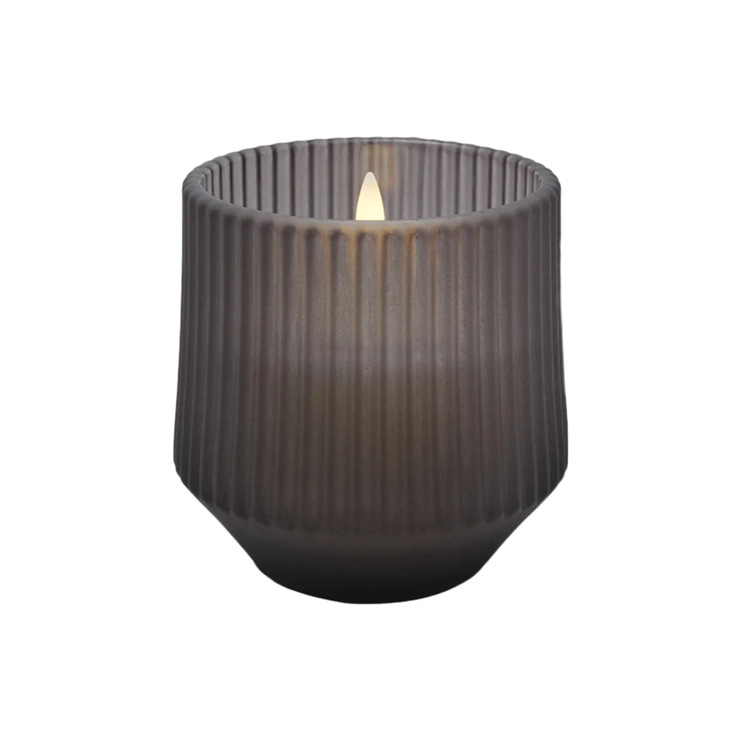 Scented wax glass candle harmony, smoke