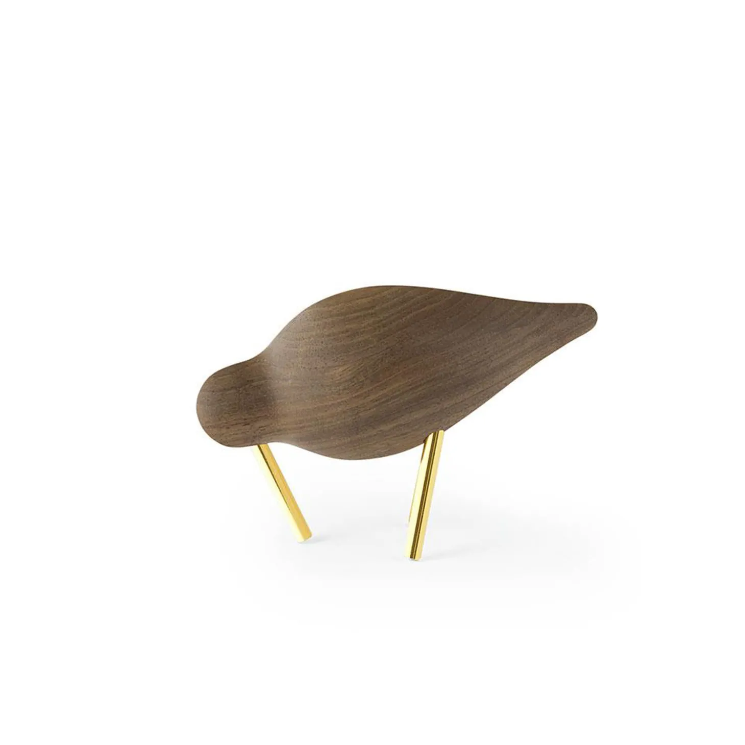 Shorebird, walnut/brass