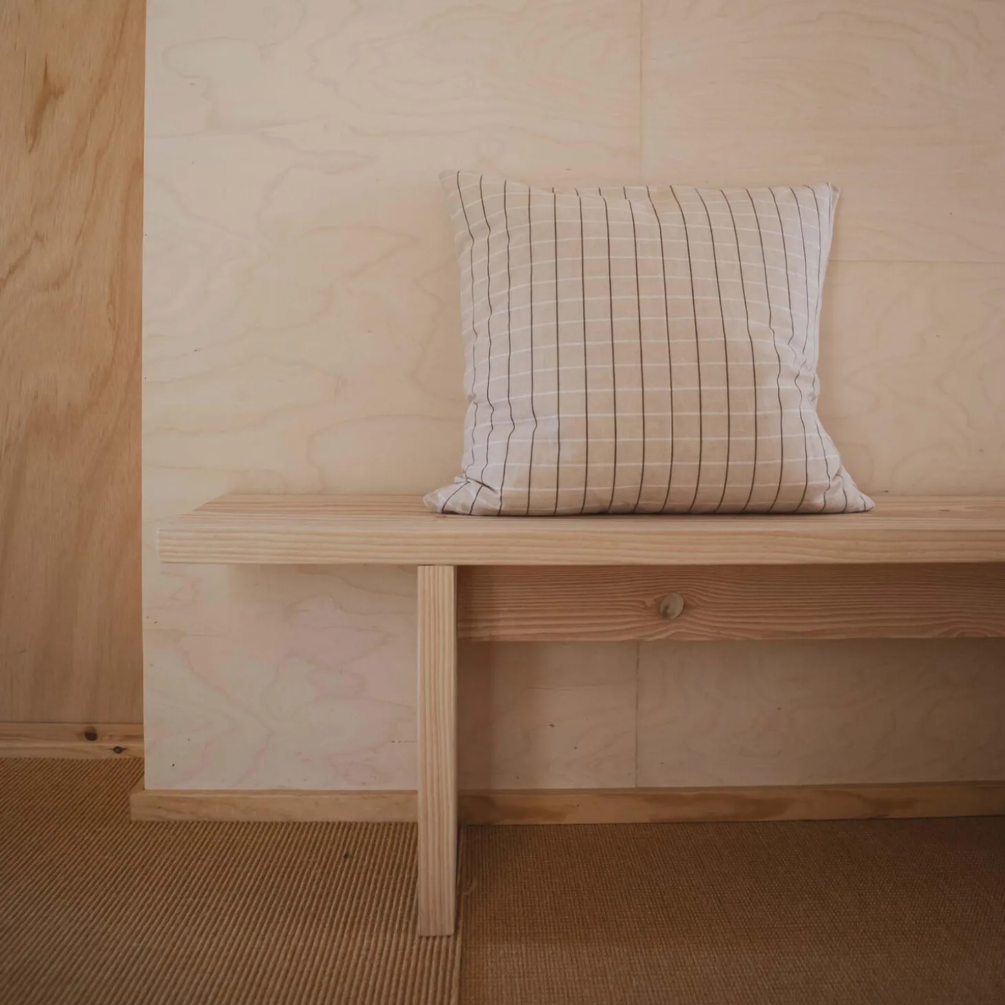 Sienna pude, winter white check