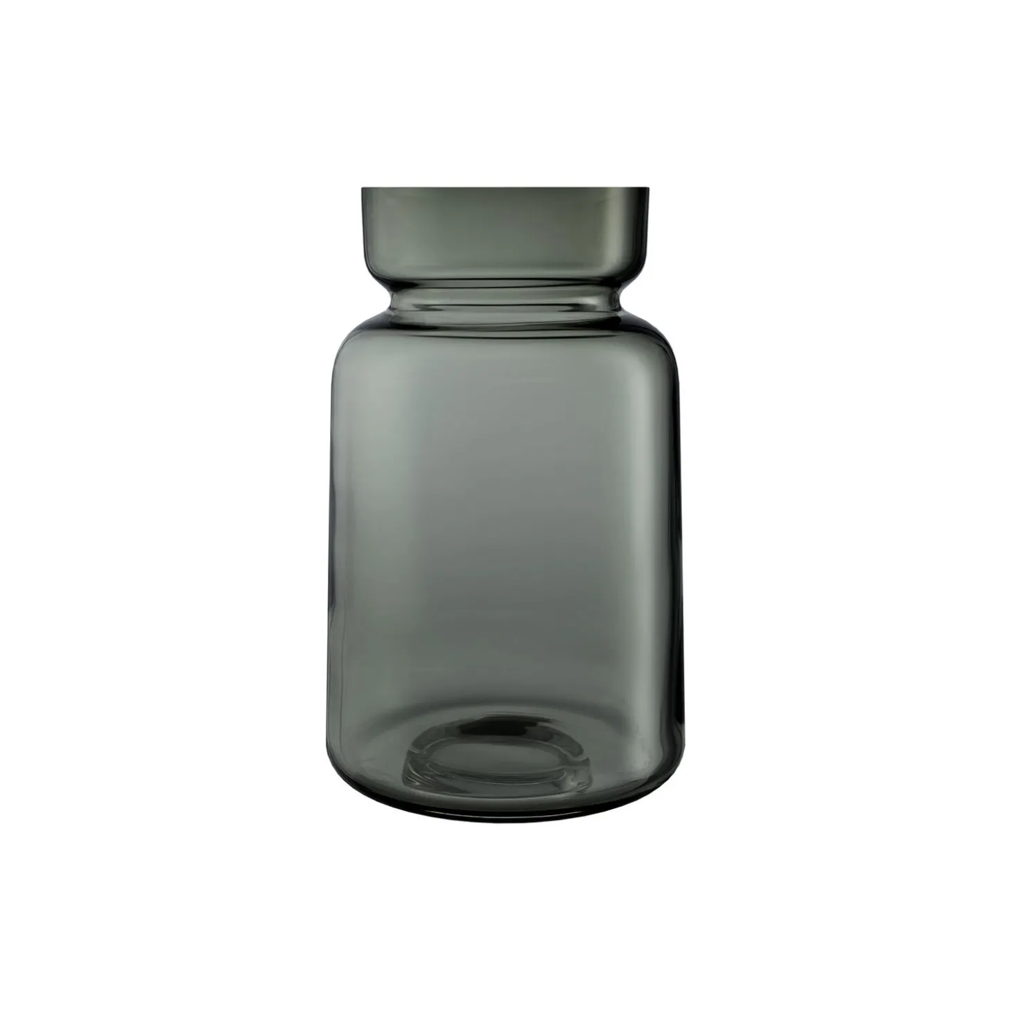 Silhouette glasvase, smoked grey