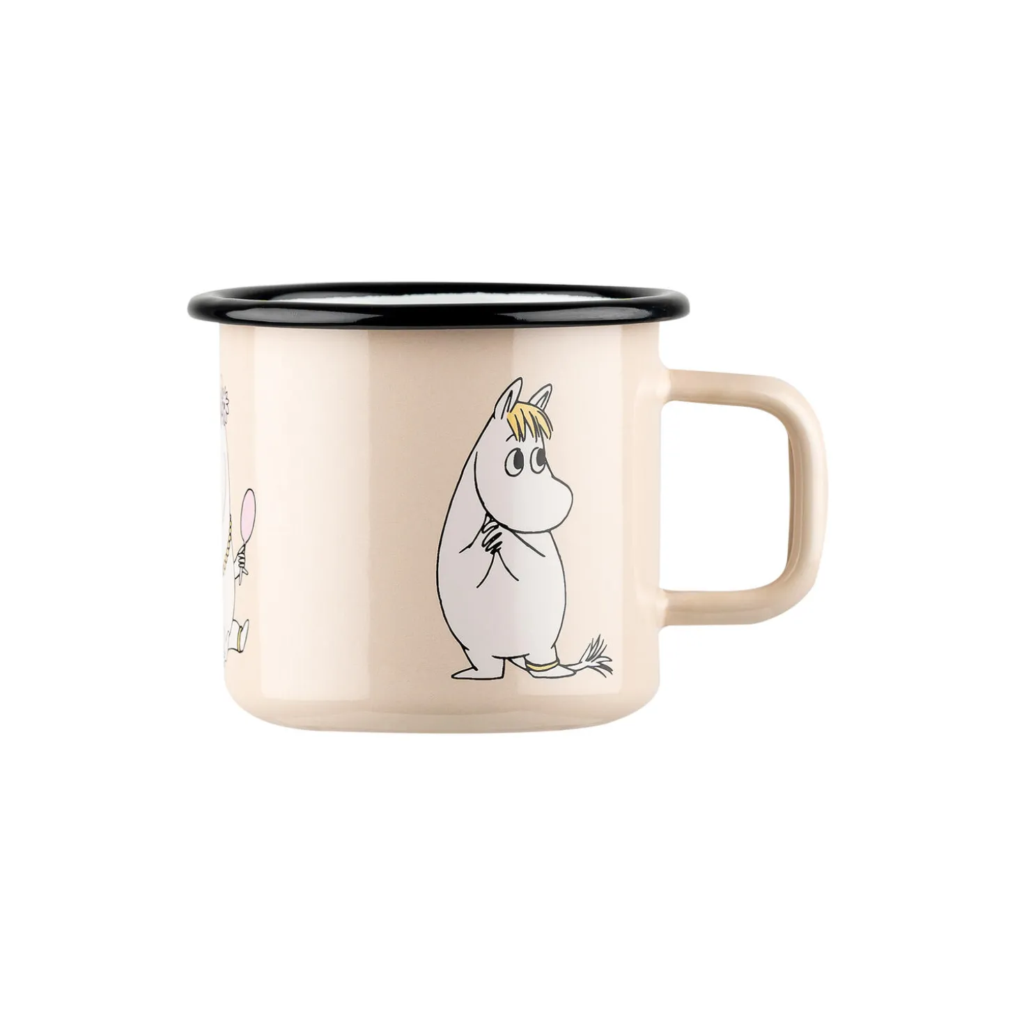 Snorkfrøken emaljekrus, beige