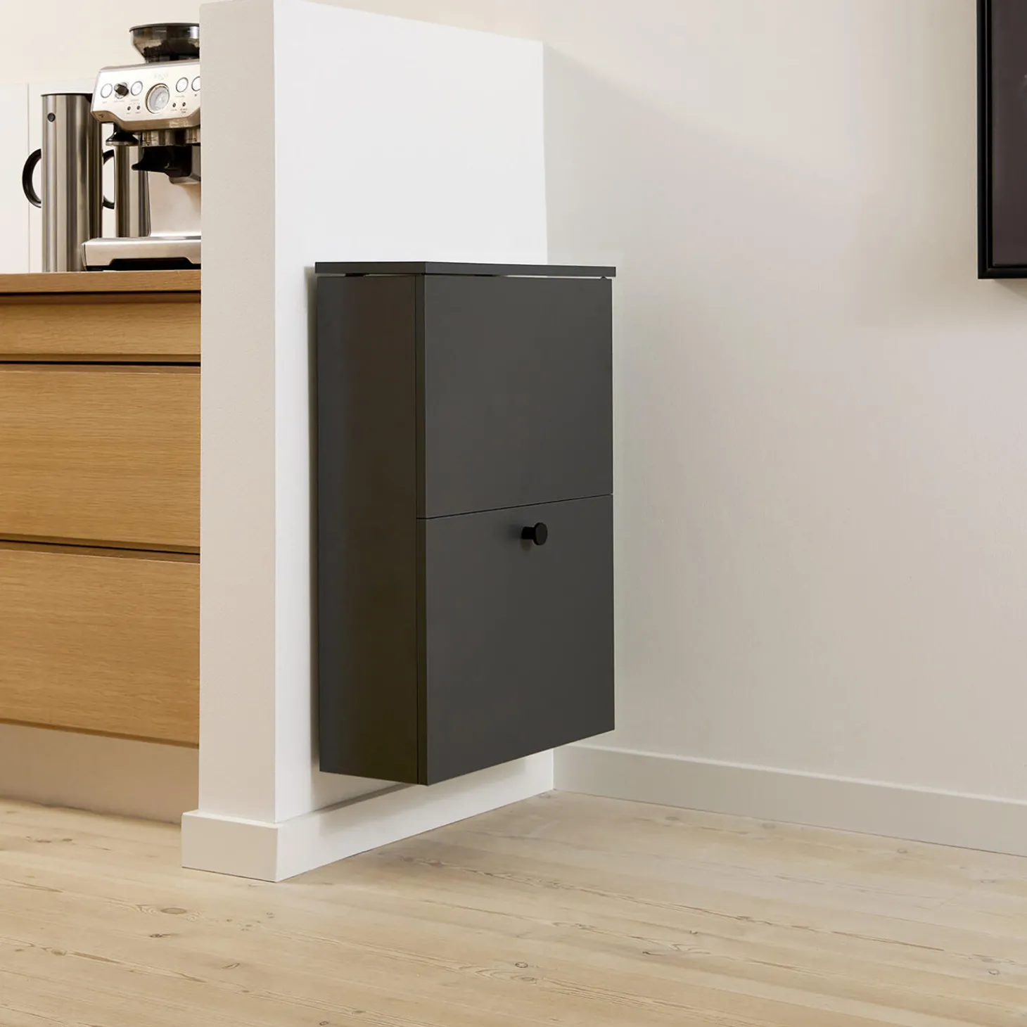 SORTED Standard Tall affaldssortering, carbon grey
